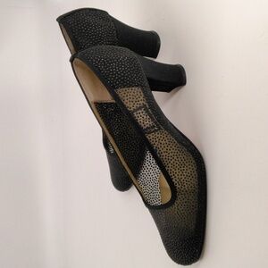 Nina Black Sparkley Dressy Heels 7.5 M